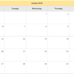 Free Evernote 2025 Calendar Template  Jon Tromans In Printable Editable Calendar 2025