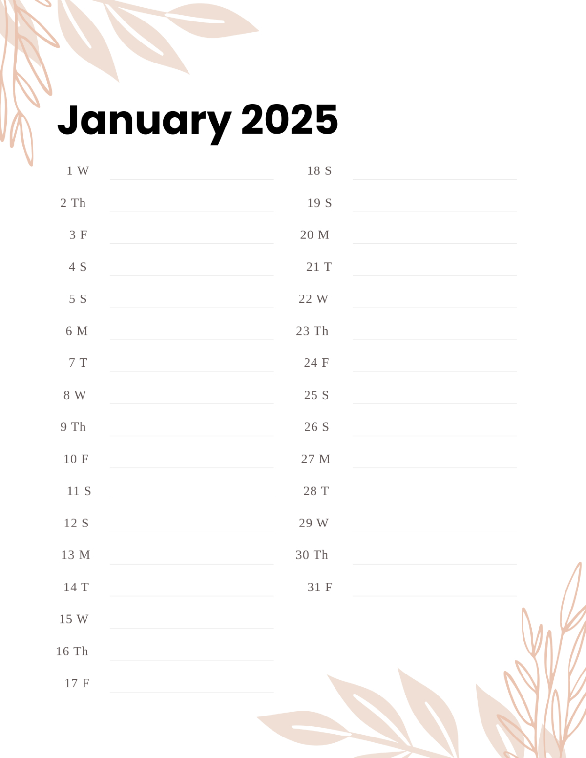 Free January 2025 Daily Planner Template - Edit Online &amp;amp; Download regarding January 2025 Daily Planner Printable