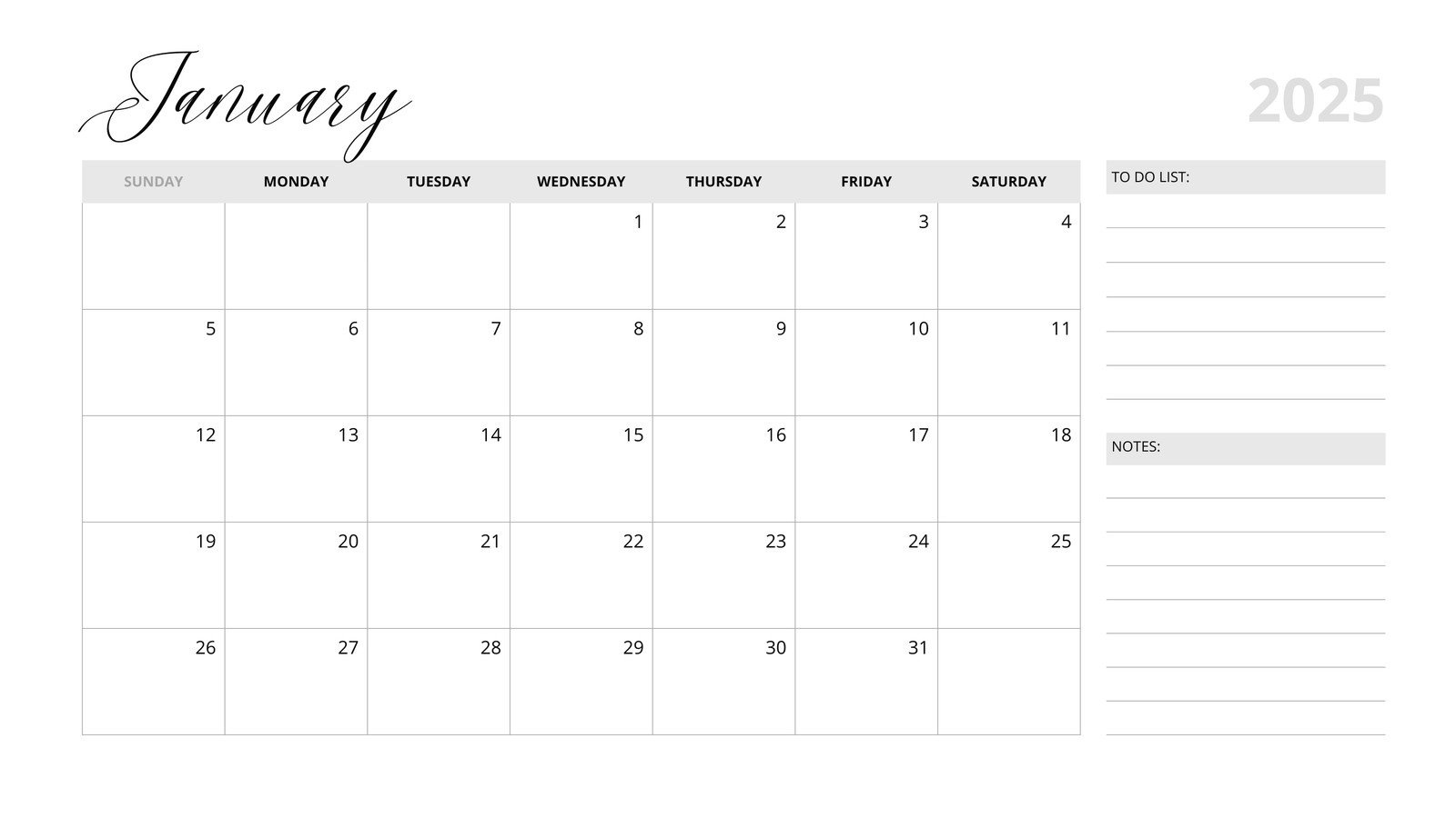 Free, Printable, Customizable Monthly Calendar Templates | Canva pertaining to Great Clips January 2025 Coupon Printable