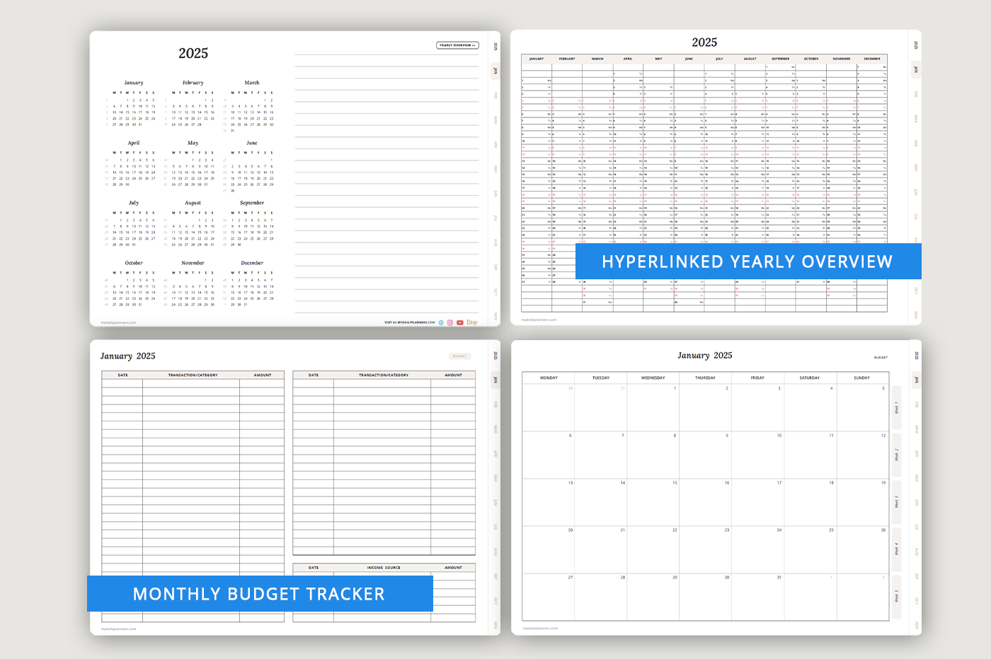 Goodnotes Marketplace | Digital Notebooks, Planners &amp;amp; Covers for Ppe Employee Attendance Calendar 2025