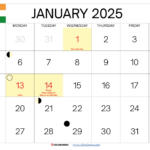 January 2025 Calendar India Inside January 2025 Calendar With Indian Holidays Printable