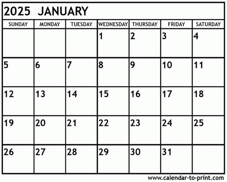 December 2025 and January 2025 Calendar Printable