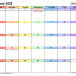 January 2025 Calendar | Templates For Word, Excel And Pdf With Regard To January 2025 Hourly Calendar Printable