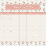 January 2025 Calendars   107 Free Printables | Printabulls Regarding January 2025 Calendar Printable Pink