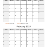 January And February 2025 Calendar | Wikidates With Regard To November December 2025 January 2025 Calendar Printable