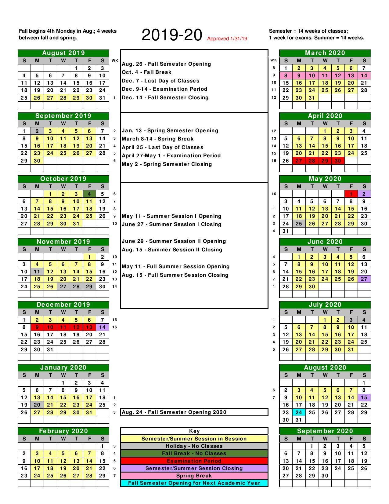 Kennesaw State University Academic Calendar Fall 2023 - Printable pertaining to Ksu Spring 2025 Calendar Printable