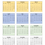 Printable Calendar 2025 One Page With Holidays (Single Page) 2025 For Free 2025 Yearly Calendar Printable One Page