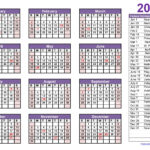 Printable Calendar 2025 One Page With Holidays (Single Page) 2025 For One Page Printable 2025 Calendar