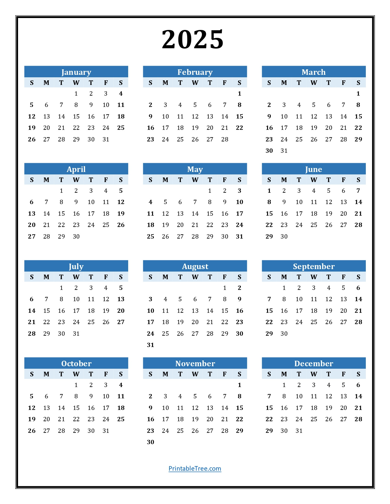 Printable Calendar 2025 One Page With Holidays (Single Page) 2025 within 2025 Adp Calendar Printable