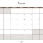 Printable January 2025 Calendars | Free Pdf Downloads For Free Printable Monthly Calendar January 2025