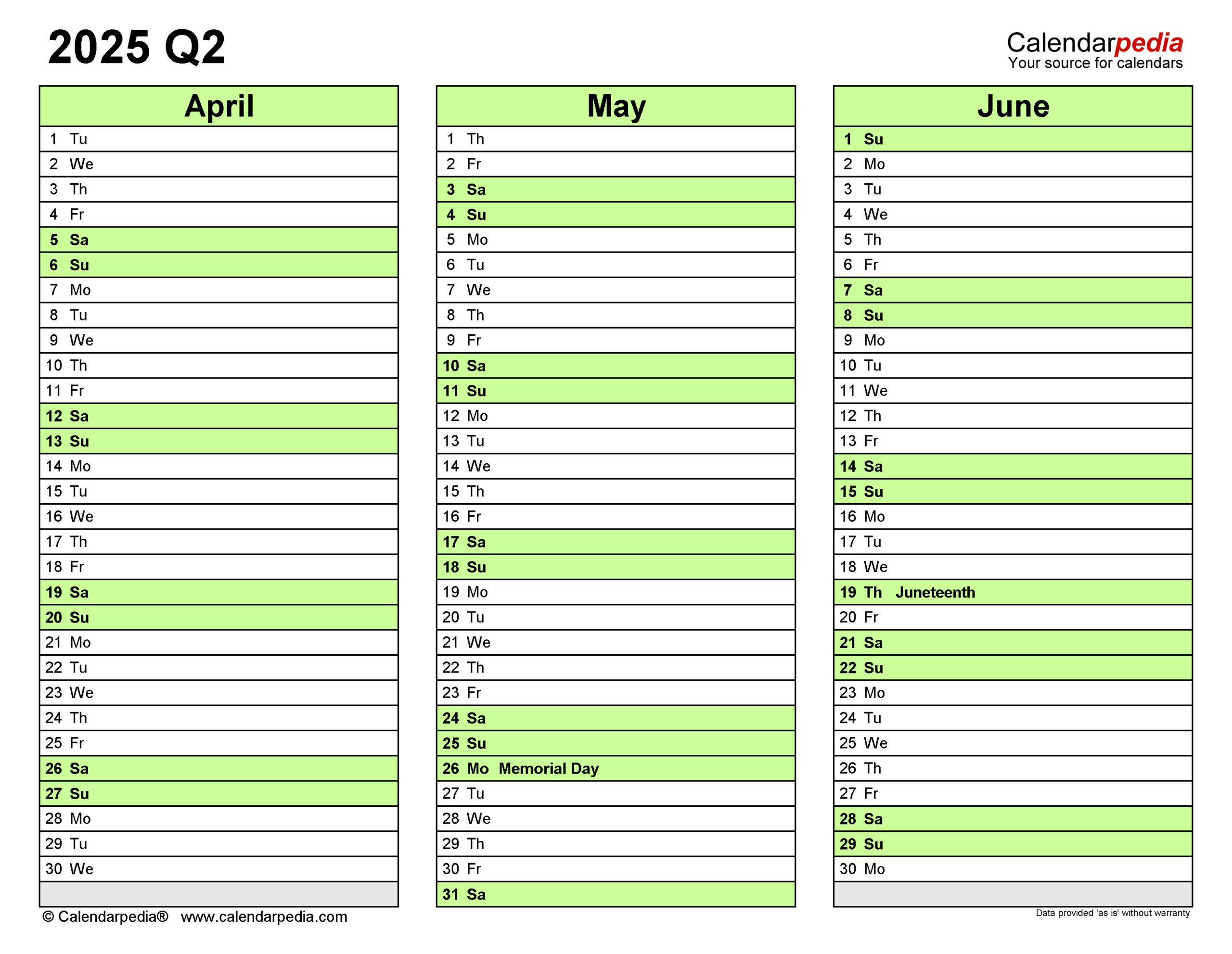 Quarterly Calendars 2025 - Free Printable Pdf Templates for Printable Quarterly Calendar 2025