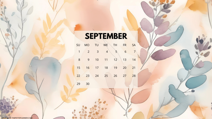 September Calendar Desktop Wallpaper 2024