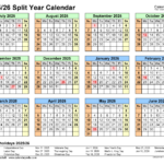 Split Year Calendars 2025/2026 (July To June)   Pdf Templates Pertaining To 2025 And 2026 Calendar With Holidays Printable Free