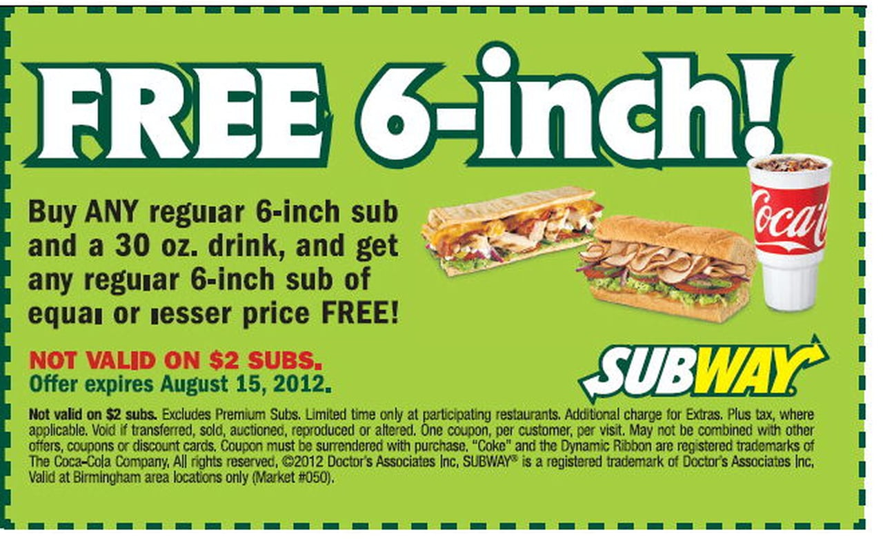 Subway Deals Promo Code regarding Subway Coupons January 2025 Printable