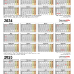 Three Year Calendars For 2023, 2024 & 2025 (Uk) For Pdf In 3 Year Calendar 2022 To 2025 Printable