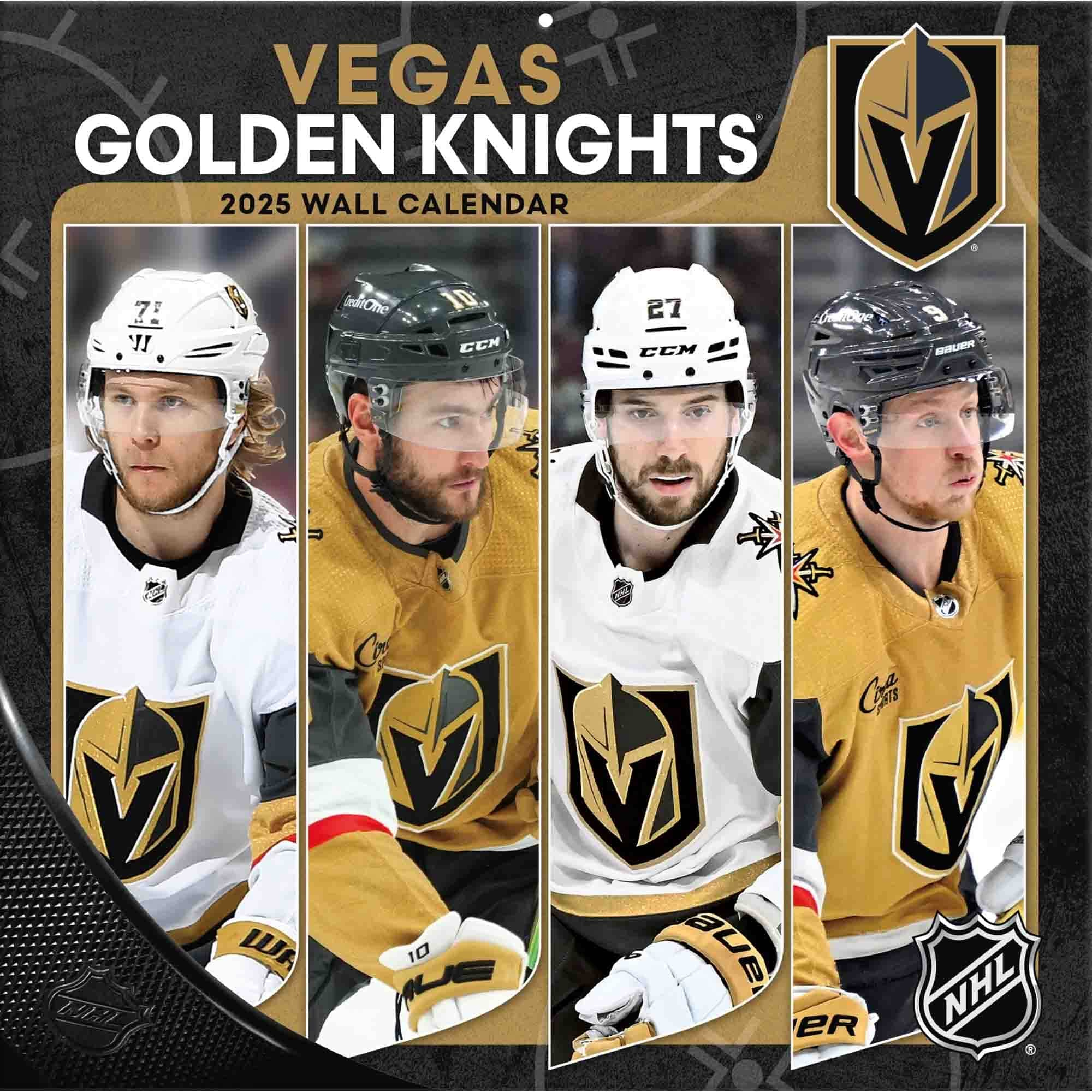 Vegas Golden Knights 2025 Team Nhl Wall Calendar | Taass Fan Shop in Vegas Golden Knights Printable Schedule Calendar 2025