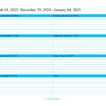 Weekly Calendar 2025 (Word, Excel, Pdf) Pertaining To Printable 2025 Weekly Calendar