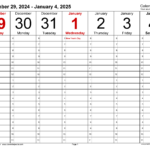 Weekly Calendars 2025 For Pdf   12 Free Printable Templates For Printable Weekly Calendar 2025