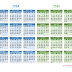 2024 And 2025 Calendar | Calendar Quickly For April 2024 To March 2025 Calendar Printable