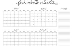 2025 Four Month Calendars – 31 Free Printables | Printabulls with February March April 2025 Calendar