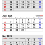 April 2025 Calendar | Templates For Word, Excel And Pdf Inside Calendar For March And April 2025