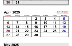 April 2025 Calendar | Templates For Word, Excel And Pdf intended for Printable Calendar For March And April 2025