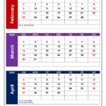 February To April 2025 Calendar Printable Pdf | Three Months Calendar In February March April 2025 Calendar