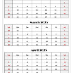 February To April 2025 Calendar Printable Pdf | Three Months Calendar Pertaining To Feb March April 2025 Calendar