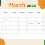 Free March 2025 Calendar Templates & Examples   Edit Online Throughout Event Calendar For March 2025