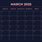 Free March 2025 Calendar With Moon Phases Template To Edit Online Inside March Madness 2025 Calendar Printable