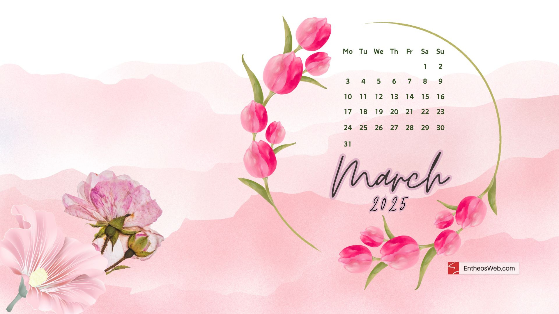 Free March 2025 Desktop Wallpaper Calendars | Entheosweb for March 2025 Calendar Wallpaper