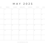 Free Printable 2025 Blank Calendar Templates (All 12 Months) With Regard To March Calendar Blank Printable 2025