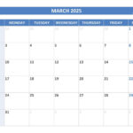 March 2025 Calendar -Calendar.best with regard to March 2025 Holiday Calendar