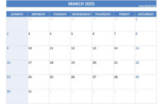 March 2025 Calendar -Calendar.best with regard to March 2025 Holiday Calendar