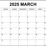 March 2025 Calendar | Free Printable Calendars In Blank Printable March Calendar 2025