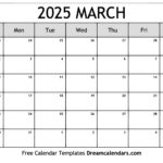 March 2025 Calendar   Free Printable With Holidays And Observances Regarding March 25 Calendar Printable