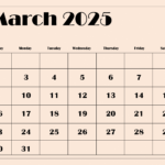 March 2025 Calendar Printable Pdf Template With Holidays Intended For The Calendar For March 2025