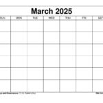 March 2025 Calendar   Printable Templates & More For March 2025 Calendar Wiki