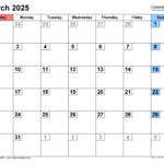 March 2025 Calendar | Templates For Word, Excel And Pdf Pertaining To Calendar Events In March 2025