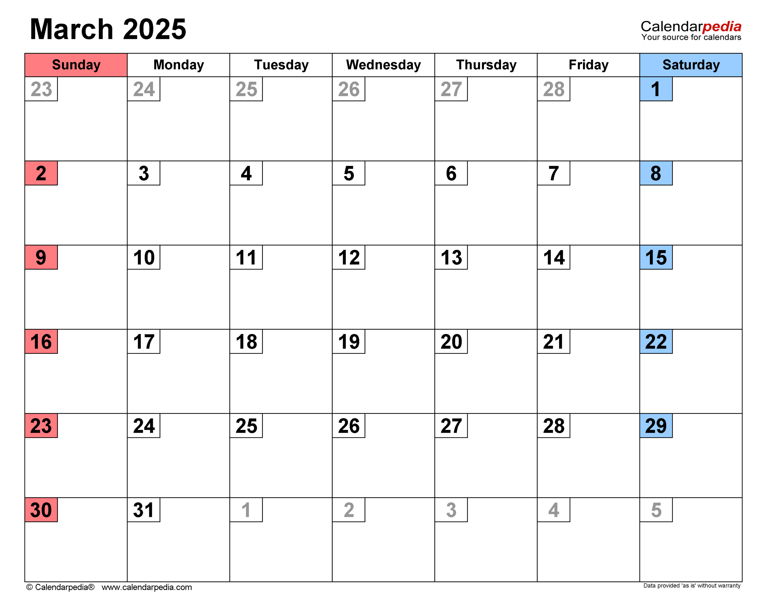 March 2025 Calendar | Templates For Word, Excel And Pdf pertaining to Calendar Events In March 2025