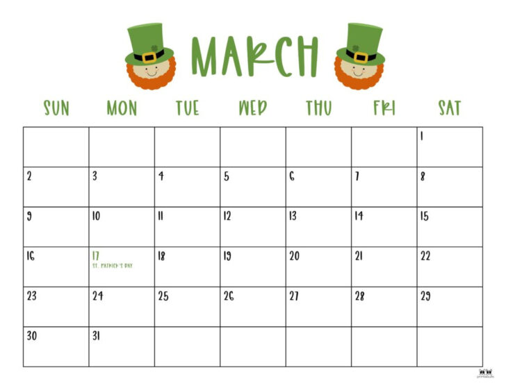 Calendar 2025 March Printable