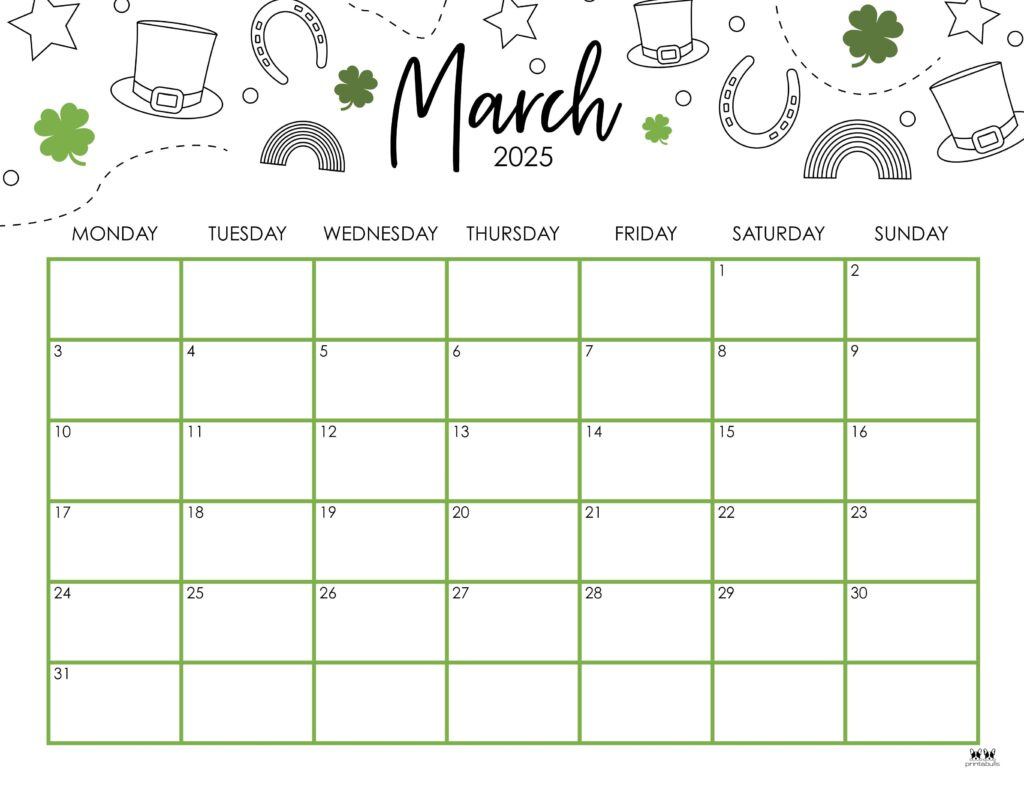 March 2025 Calendars - 107 Free Printables | Printabulls in Printable Calendar For March 2025