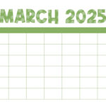 March 2025 Calendars   107 Free Printables | Printabulls Throughout Blank March Calendar Printable 2025