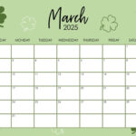 March 2025 Calendars   107 Free Printables | Printabulls Throughout Cute March Calendar Printable 2025
