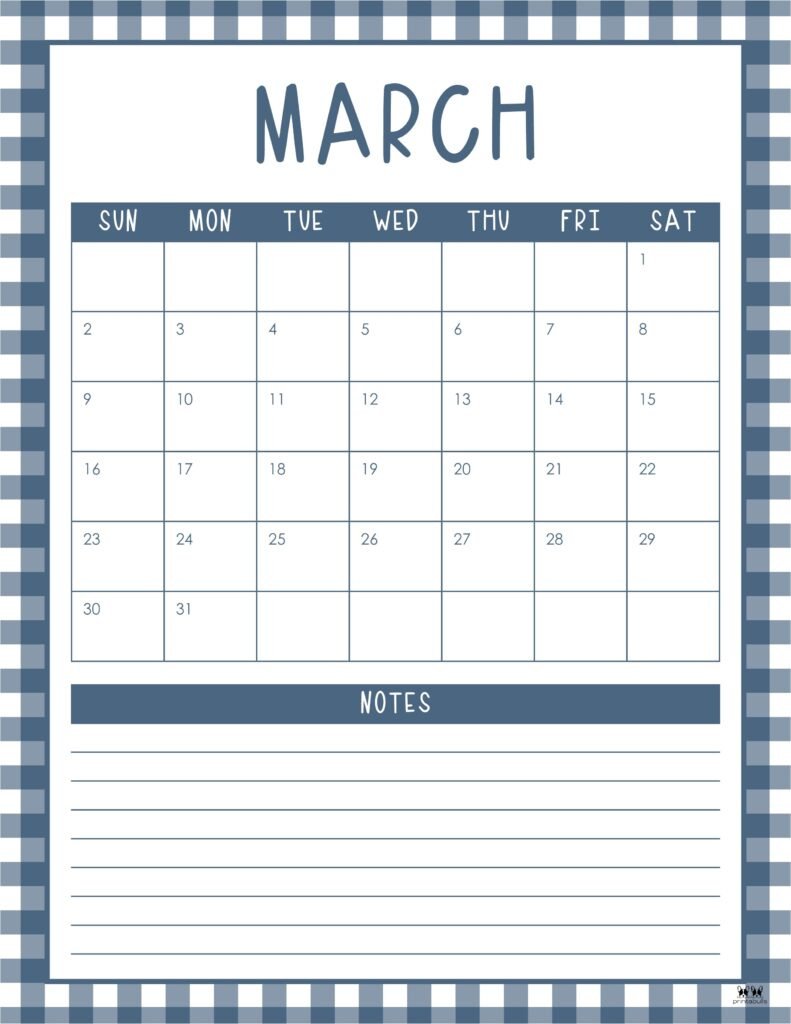 March 2025 Calendars - 107 Free Printables | Printabulls with March 2025 Calendar Printable Excel