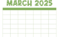 March 2025 Calendars – 107 Free Printables | Printabulls with regard to Blank Calendar March 2025 Free Printable