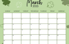 March 2025 Calendars – 107 Free Printables | Printabulls within Free Printable March 2025 Calendar With Holidays