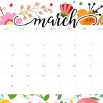 March 2025 Calendars – Free Pdf Printable Downloads | Entheosweb Within Cute March Calendar Printable 2025