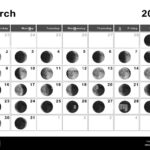 March 2025 Lunar Calendar, Moon Cycles, Moon Phases Stock Photo Inside Lunar Calendar March 2025