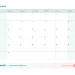 March 2025 Printable Calendar (Word, Excel, Pdf)   Agendrix Regarding March 2025 Calendar Printable Excel